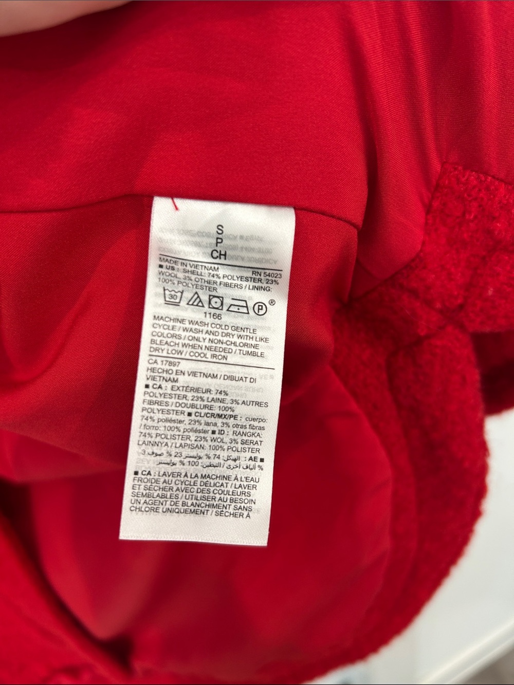 Old Navy Red Button-Front Utility Shacket - Picture 3 of 3